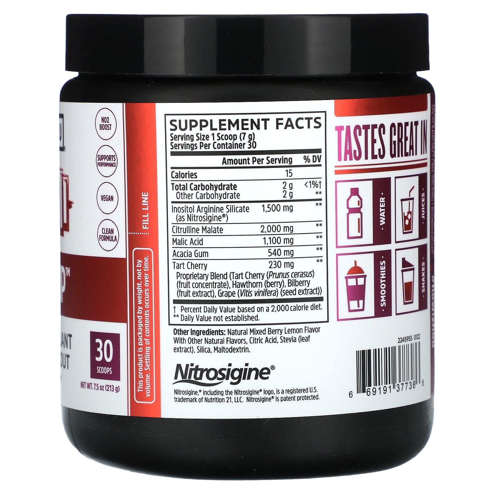 Zhou Nutrition, Lite Up, Non-Stimulant Pre-Workout, Berry Lemonade, 7.5 oz (213 g) - Image 2