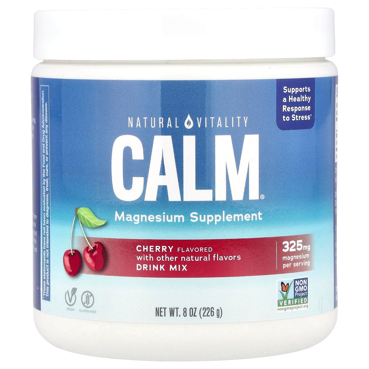 Natural Vitality, CALM®, Magnesium Supplement Drink Mix, Cherry, 8 oz (226 g) - Image 1