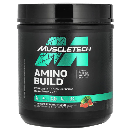 MuscleTech, Amino Build, Strawberry Watermelon, 20.92 oz (593 g) - Image 1