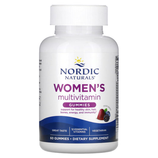 Nordic Naturals, Women's Multivitamin Gummies, Mixed Berry, 60 Gummies - Image 1
