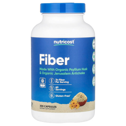 Nutricost, Fiber, 300 Capsules - Image 1