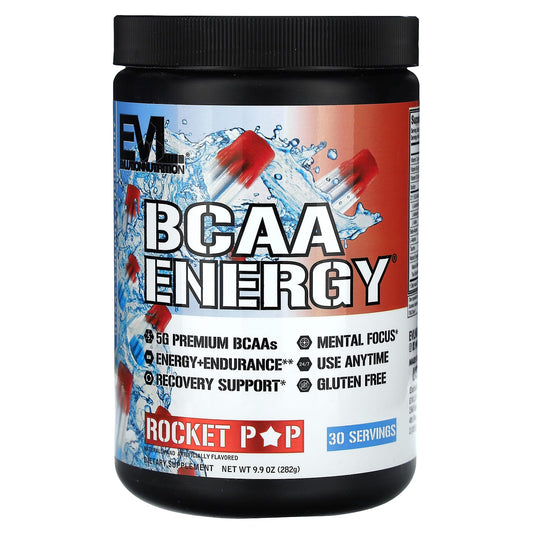 EVLution Nutrition BCAA Energy Rocket Pop 9.9 oz - Boost Endurance & Recovery - Image 1