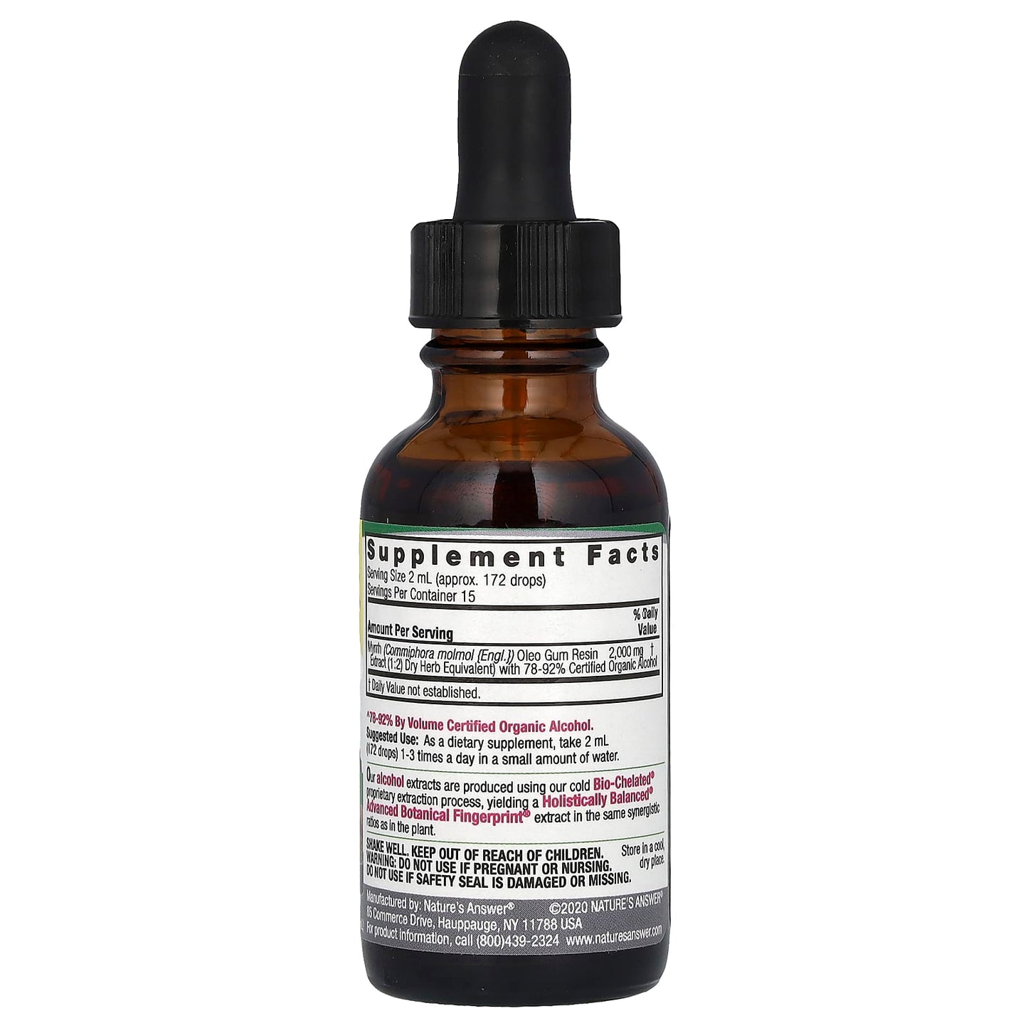 Nature's Answer, Myrrh Gum, 2,000 mg, 1 fl oz (30 ml) - Image 2