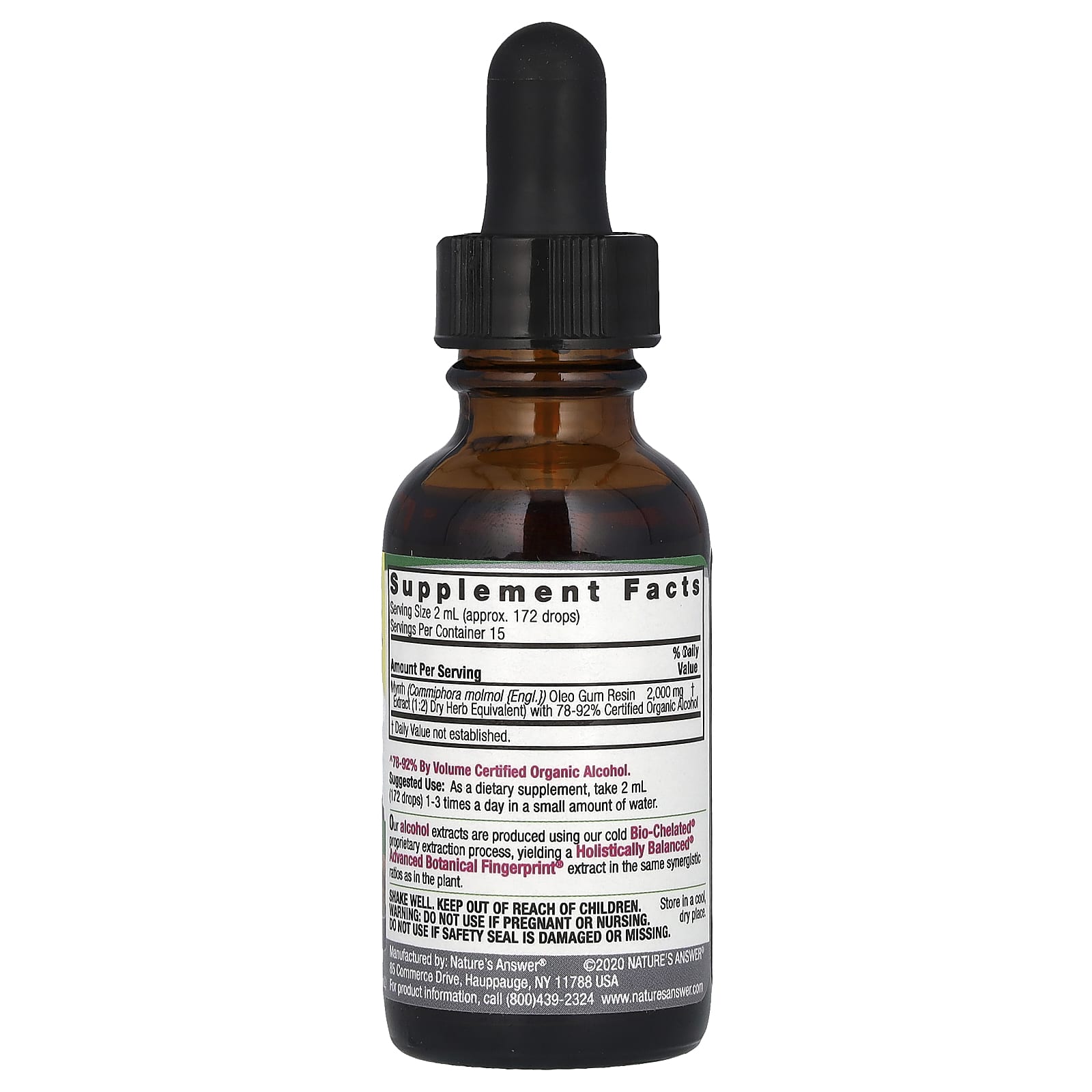 Nature's Answer, Myrrh Gum, 2,000 mg, 1 fl oz (30 ml) - Image 2