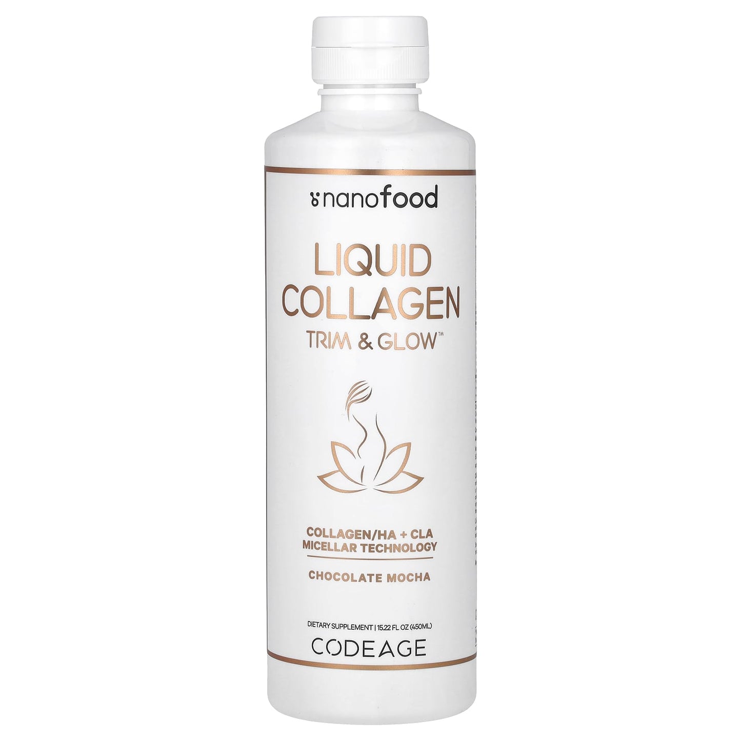 Codeage Liquid Collagen Trim & Glow - Chocolate Mocha, 15.22 fl oz - Image 1