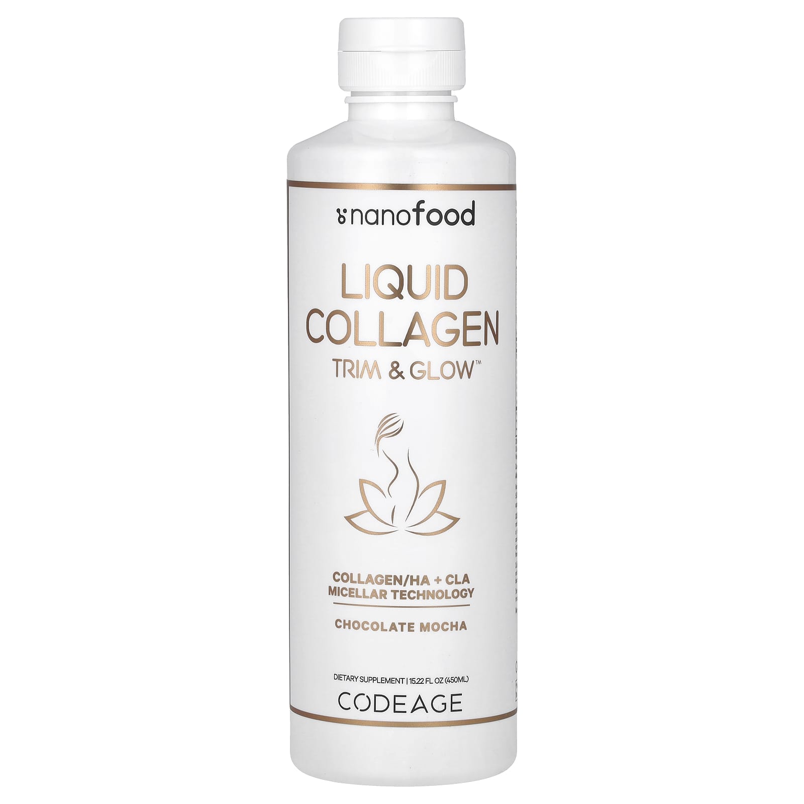 Codeage Liquid Collagen Trim & Glow - Chocolate Mocha, 15.22 fl oz - Image 1