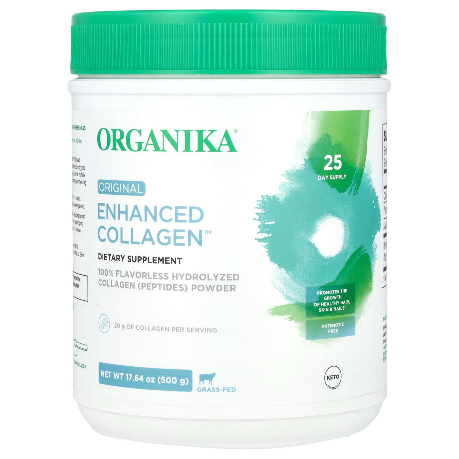Organika, Enhanced Collagen, Original, 17.64 oz (500 g) - Image 1