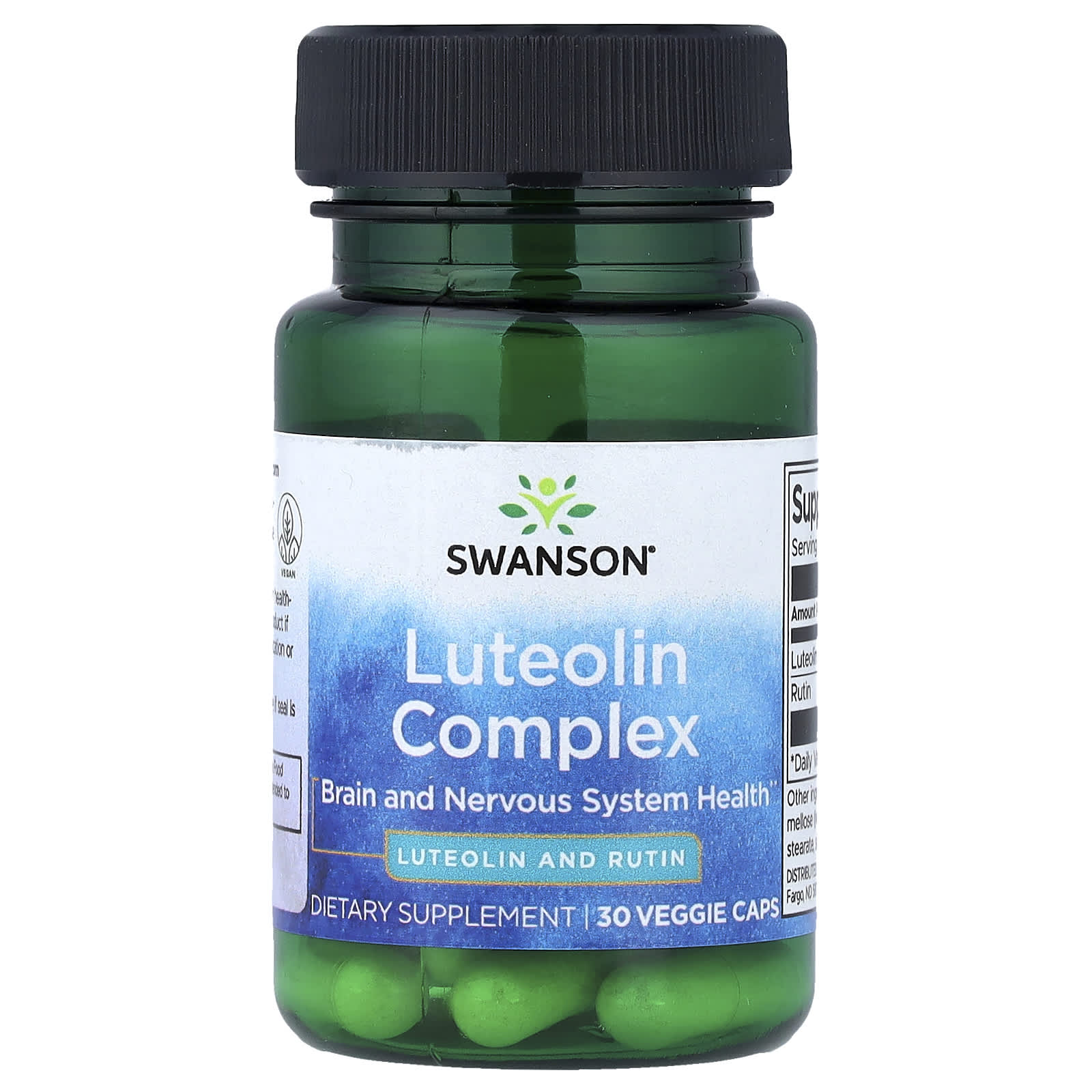 Swanson, Luteolin Complex, 30 Veggie Caps - Image 1
