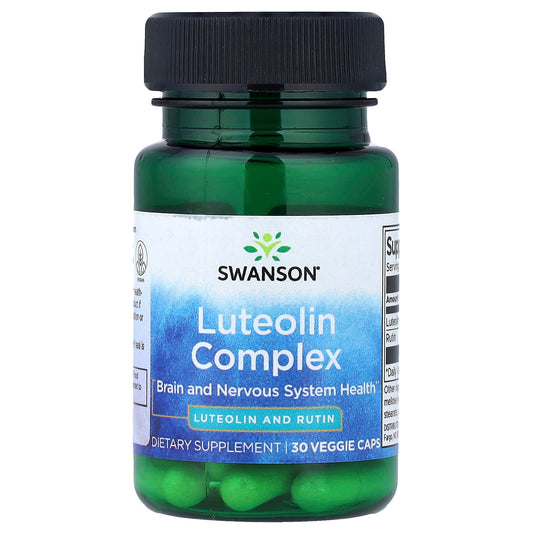 Swanson, Luteolin Complex, 30 Veggie Caps - Image 1