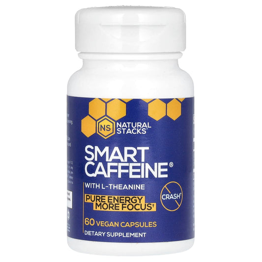 Natural Stacks, Smart Caffeine With L-Theanine, 60 Vegan Capsules - Image 1