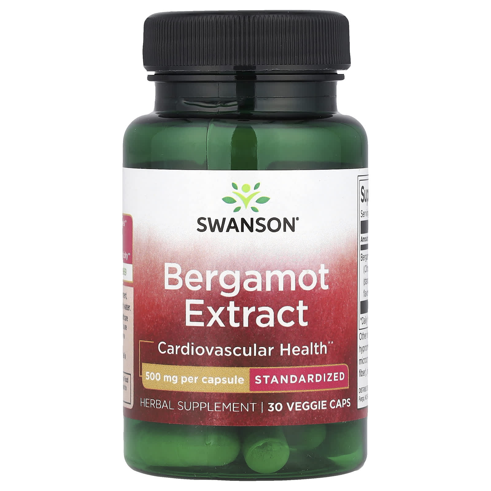 Swanson, Bergamot Extract, 500 mg, 30 Veggie Caps - Image 1
