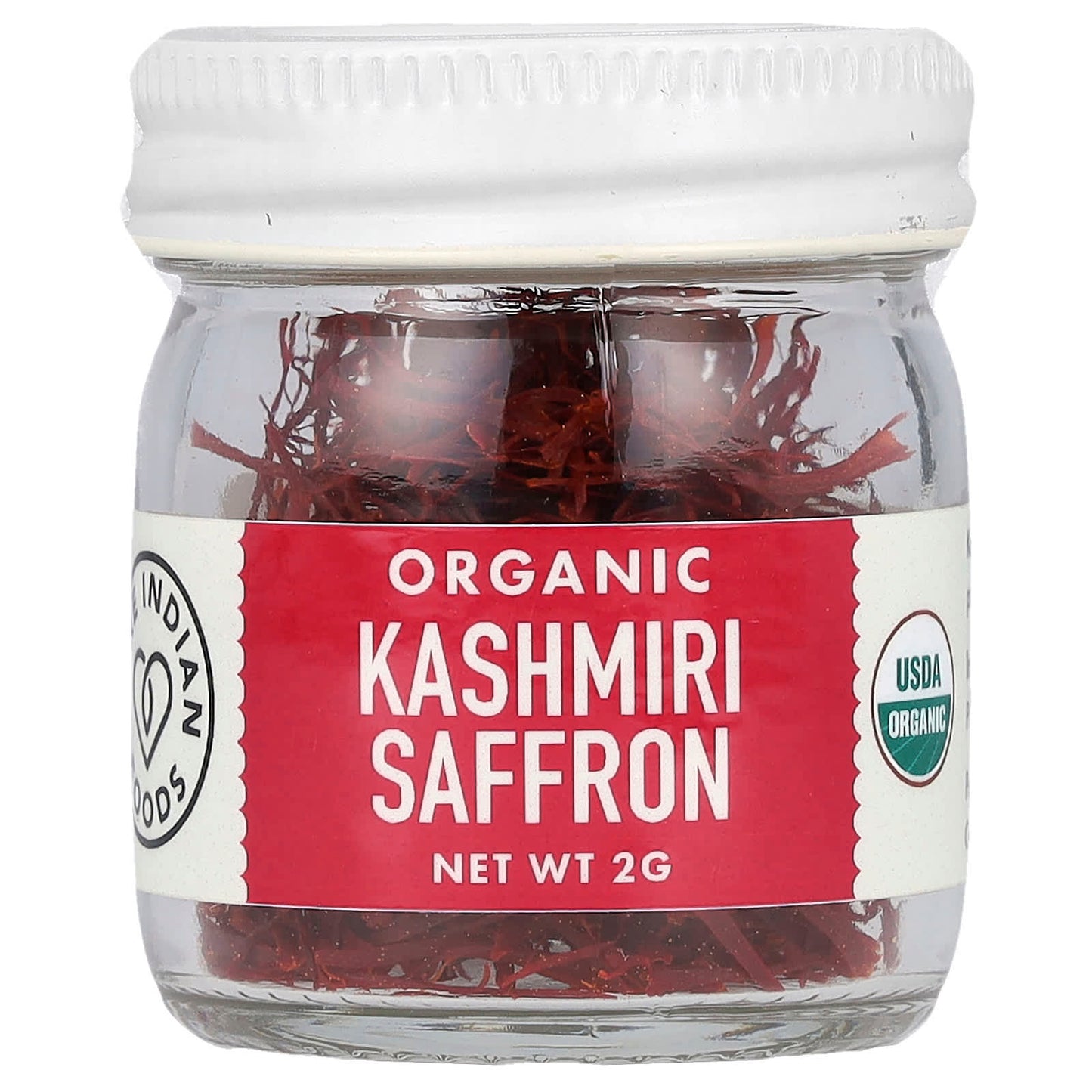 Pure Indian Foods, Organic Kashmiri Saffron, 2 g - Image 1