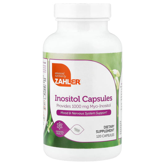 Zahler, Inositol, 1,000 mg , 120 Capsules - Image 1