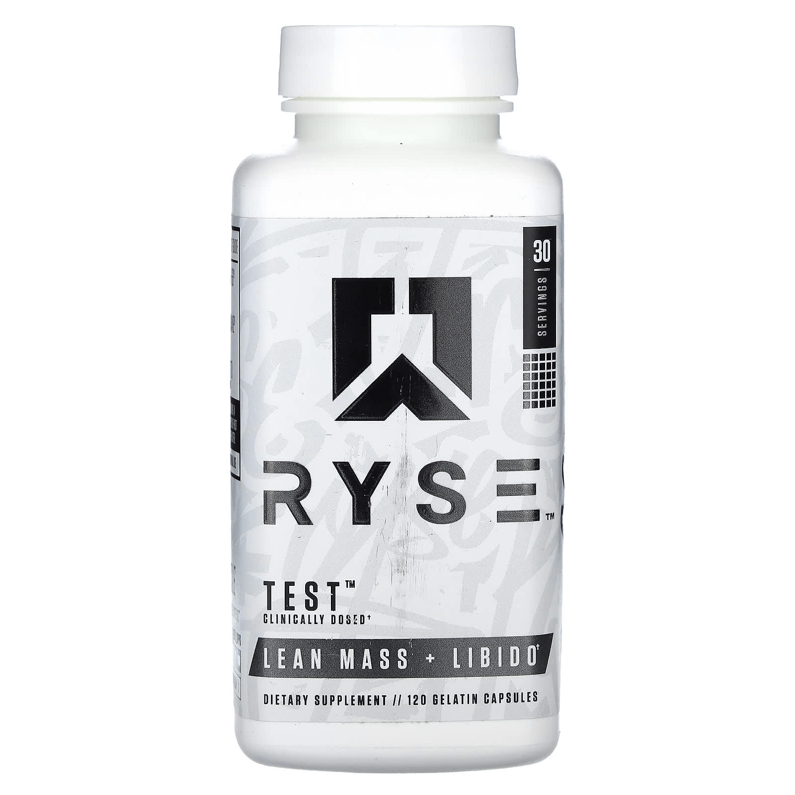 RYSE, Test, Lean Mass + Libido, 120 Gelatin Capsules - Image 1