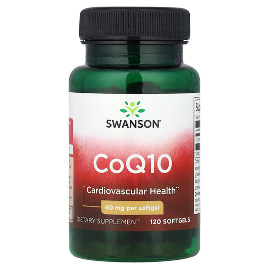 Swanson, CoQ10, 60 mg, 120 Softgels - Image 1
