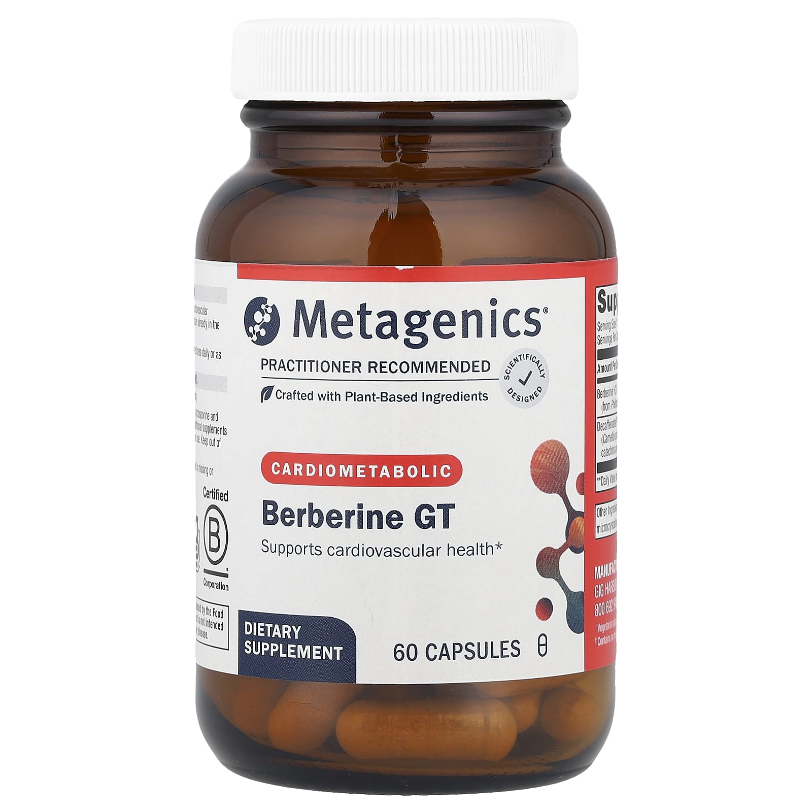 Metagenics, Berberine GT , 60 Capsules - Image 1