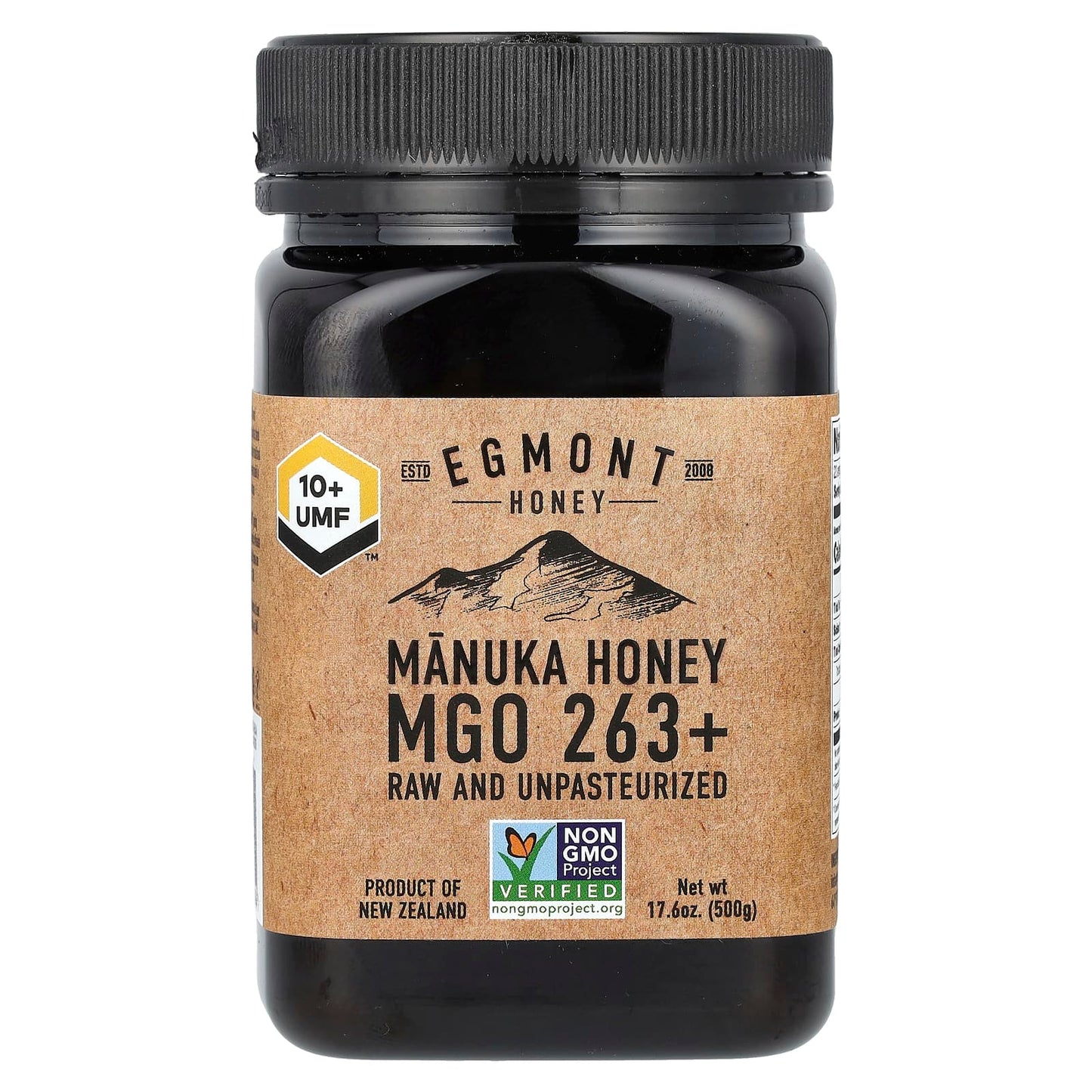 Premium New Zealand Manuka Honey - UMF 10+, 17.6 oz (500g) - Image 1