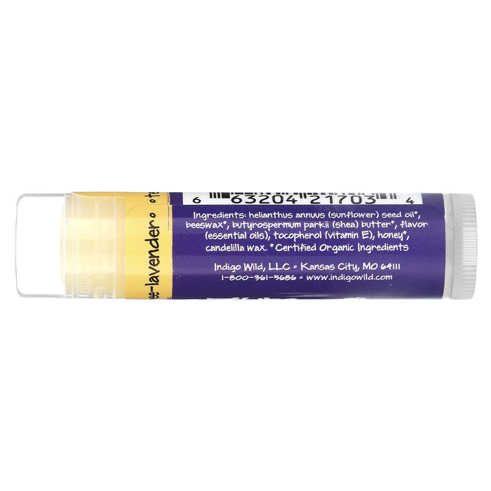 ZUM, Zum Kiss, Shea Butter Lip Balm, Tea Tree-Lavender, 0.15 oz - Image 2