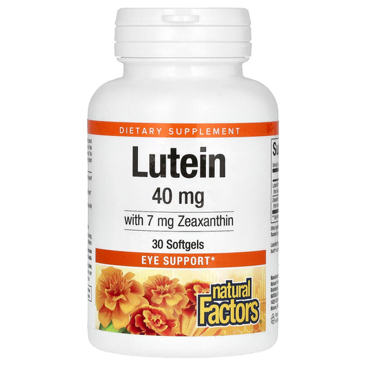 Natural Factors, Lutein, 40 mg, 30 Softgels - Image 1