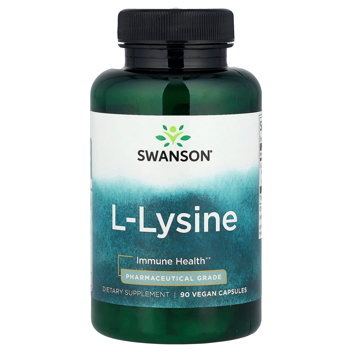 Swanson, L-Lysine, 90 Vegan Capsules (500 mg per Capsule) - Image 1