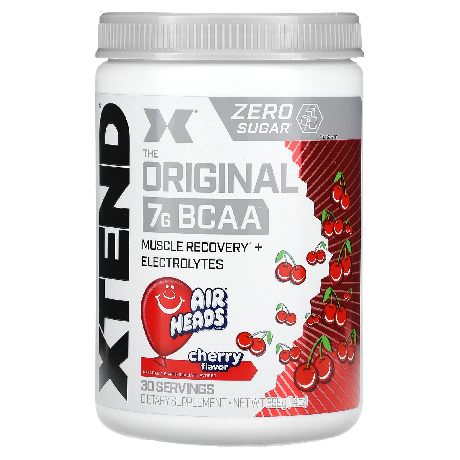 XTEND, The Original 7G BCAA, Air Heads Cherry, 14 oz (399 g) - Image 1