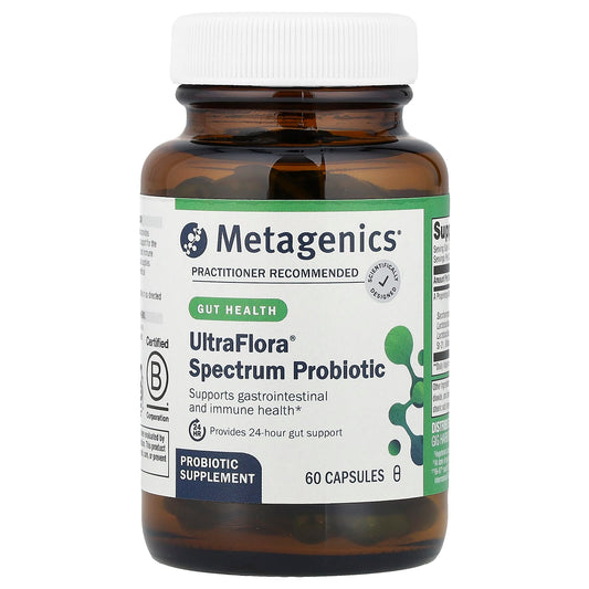 Metagenics, UltraFlora® Spectrum Probiotic, 30 Billion CFU, 60 Capsules - Image 1