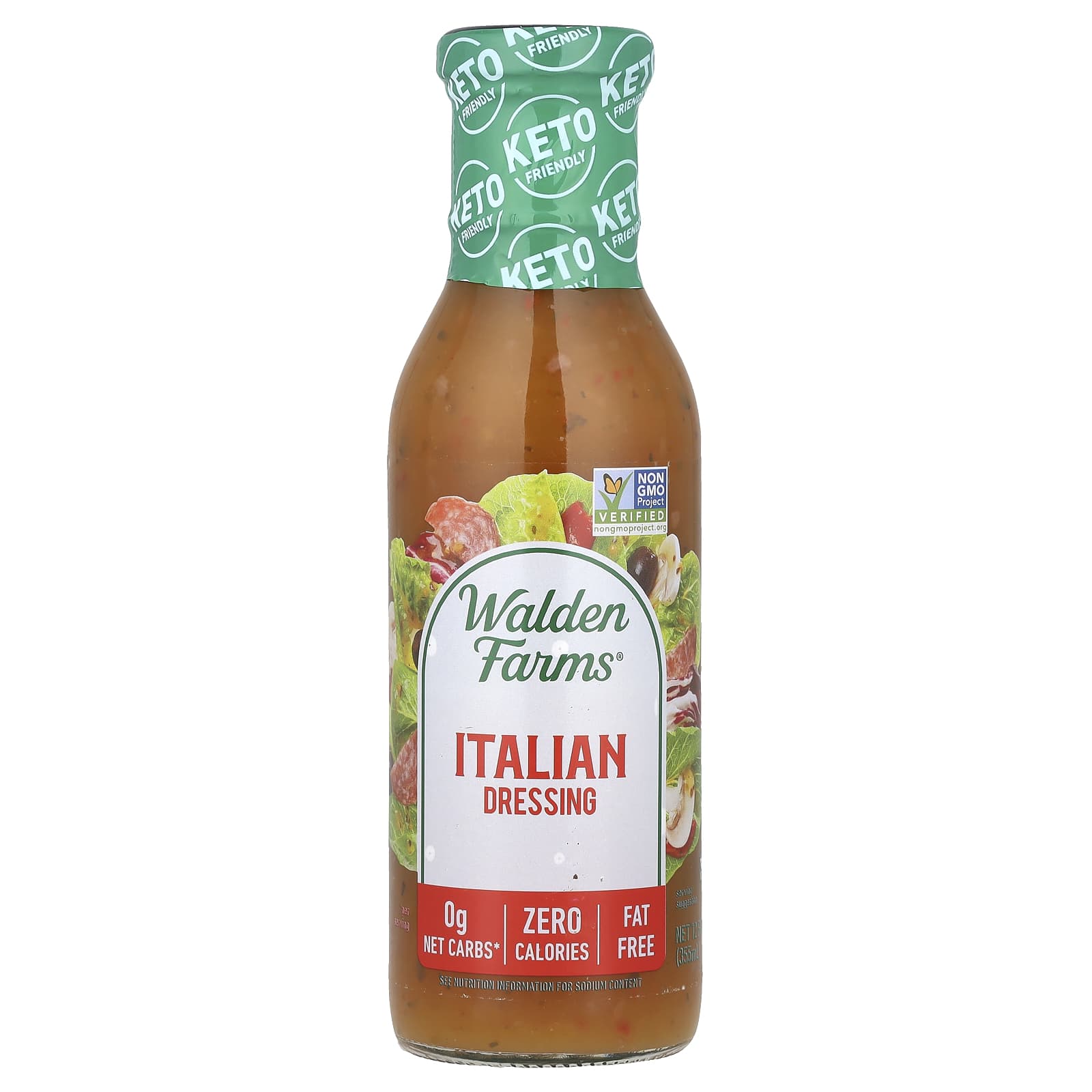 Walden Farms, Italian Dressing, 12 fl oz (355 ml) - Image 1