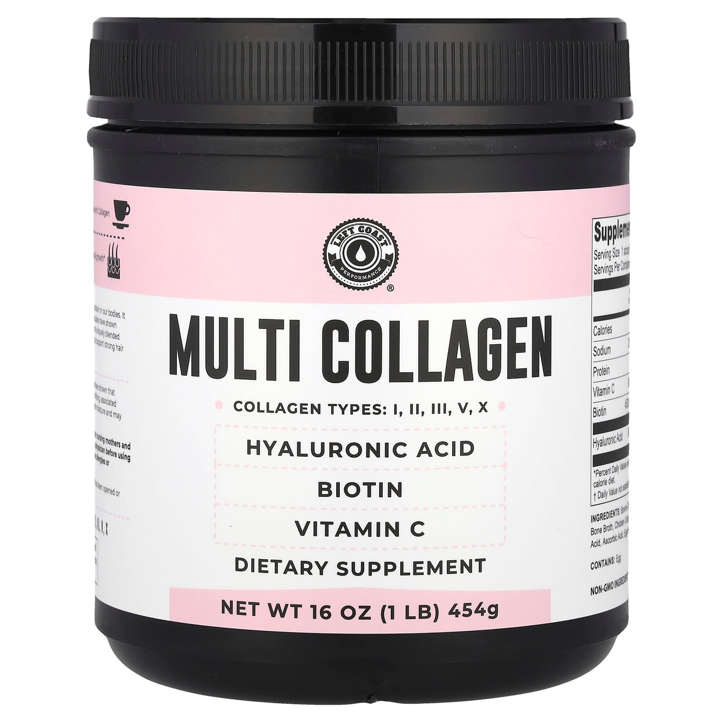 Left Coast Performance, Multi Collagen, 16 oz (454 g) - Image 1