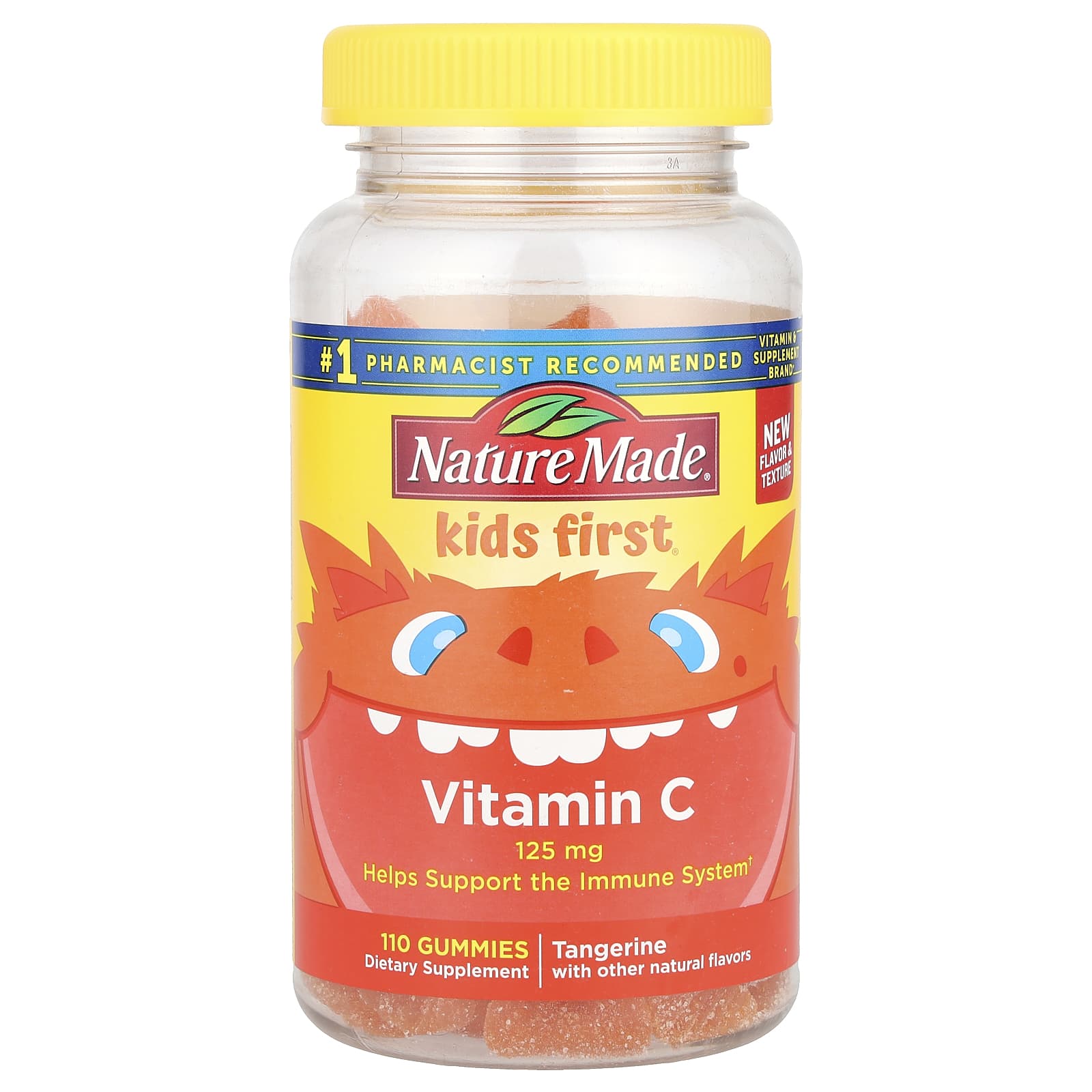 Nature Made, Kids First®, Vitamin C Gummies, Tangerine, 125 mg, 110 Gummies - Image 1