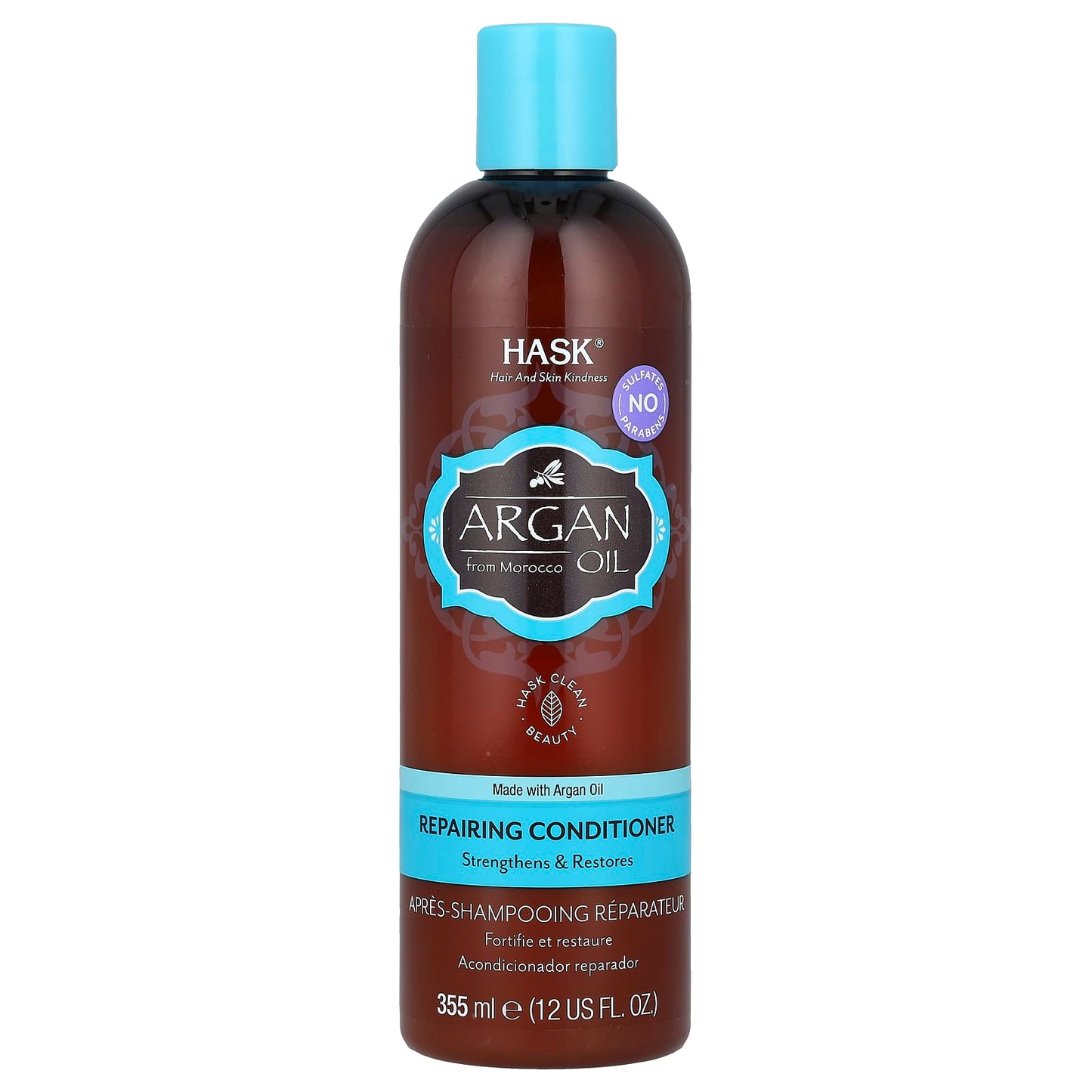 Hask Argan Oil Repairing Conditioner for Damaged Hair, 12 fl oz - Image 1
