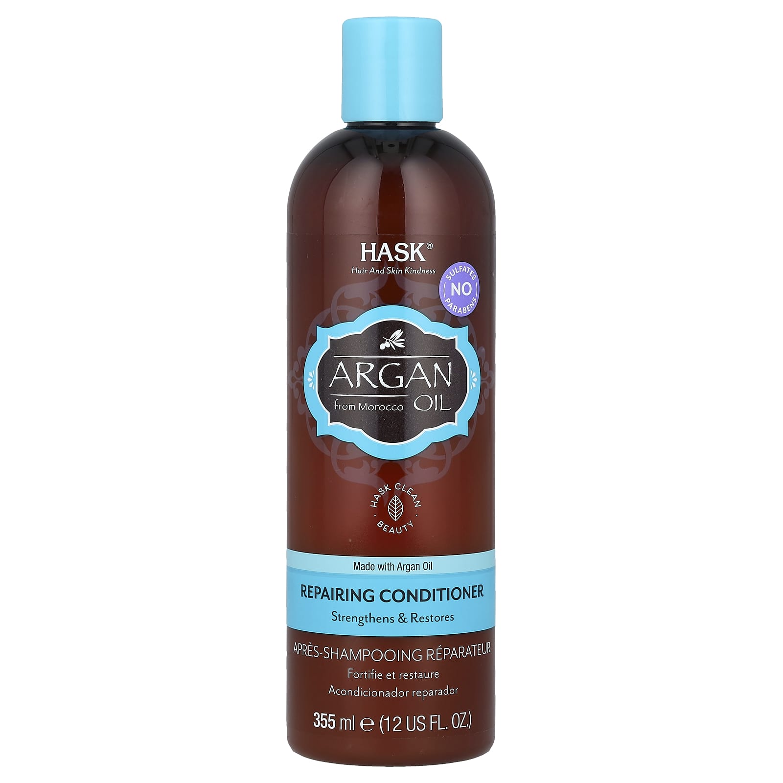 Hask Argan Oil Repairing Conditioner for Damaged Hair, 12 fl oz - Image 1