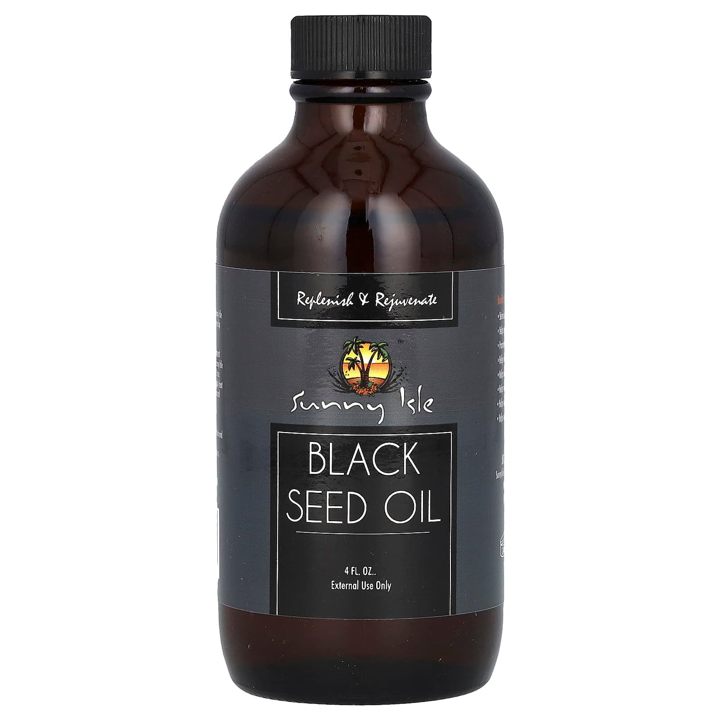 Sunny Isle, Black Seed Oil, 4 fl oz - Image 1