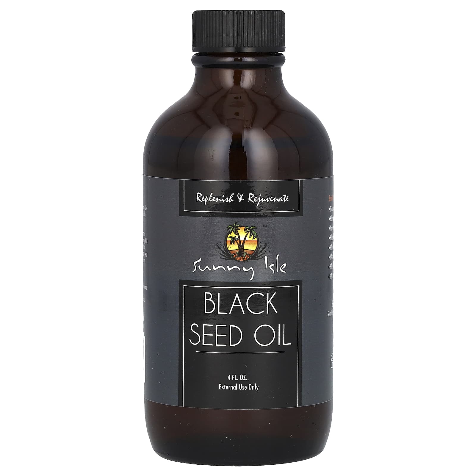 Sunny Isle, Black Seed Oil, 4 fl oz - Image 1
