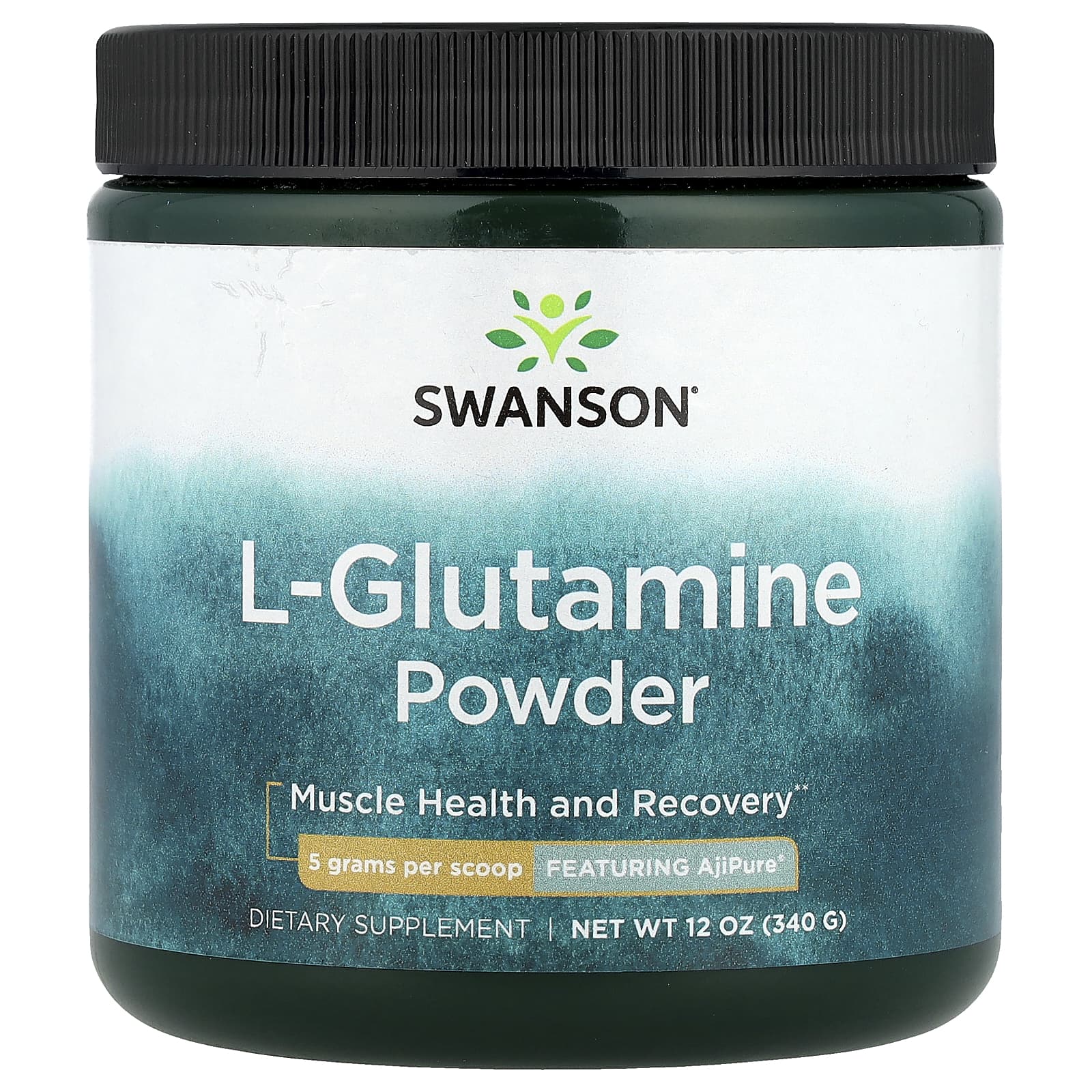 Swanson, L-Glutamine Powder, 12 oz (340 g) - Image 1