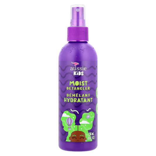 Aussie Moist Detangler Spray for Kids, Sulfate-Free, 8 fl oz - Image 1