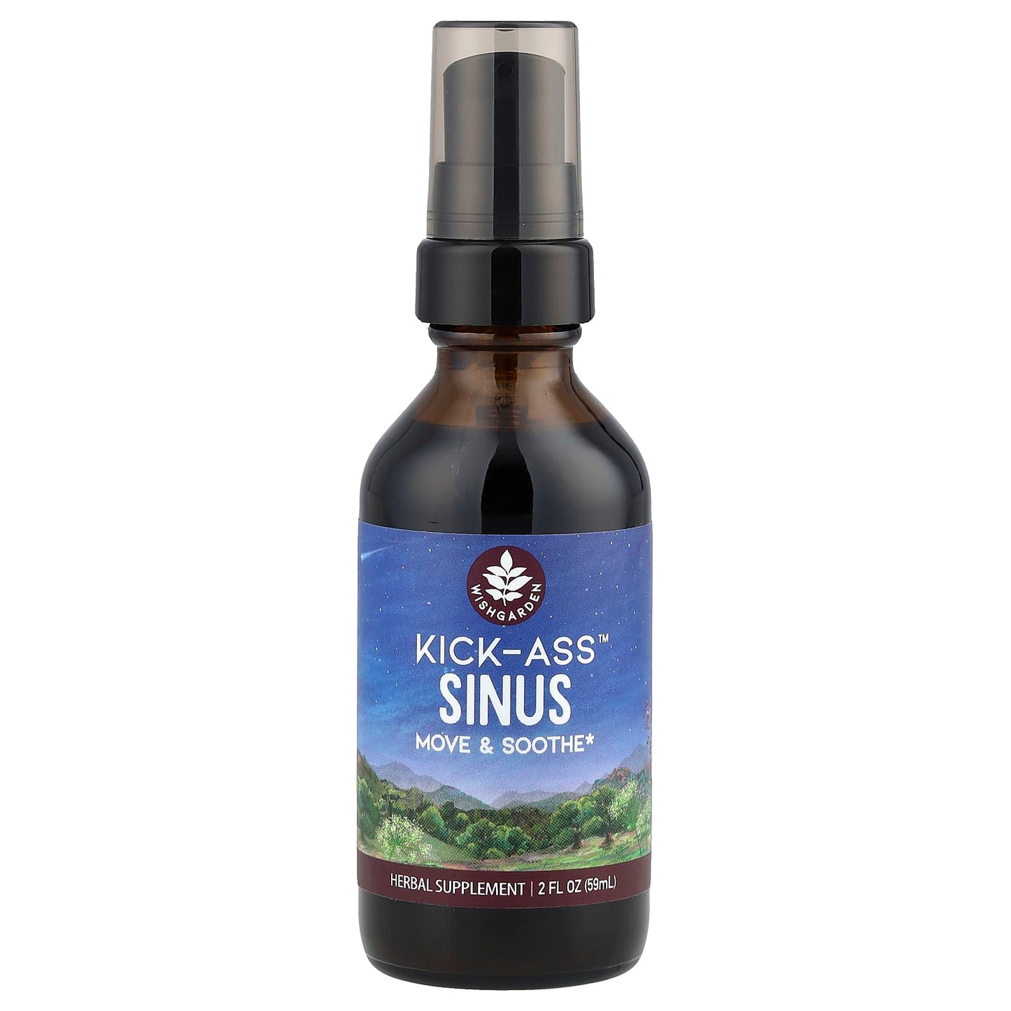 WishGarden Herbs, Kick-Ass™ Sinus, 2 fl oz (59 ml) - Image 1