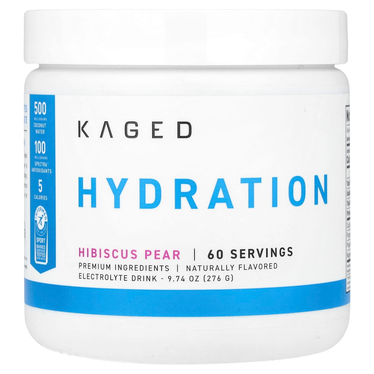 Kaged Hydration Hibiscus Pear Electrolyte Drink Mix - Replenish, Restore, Thrive! - Image 1