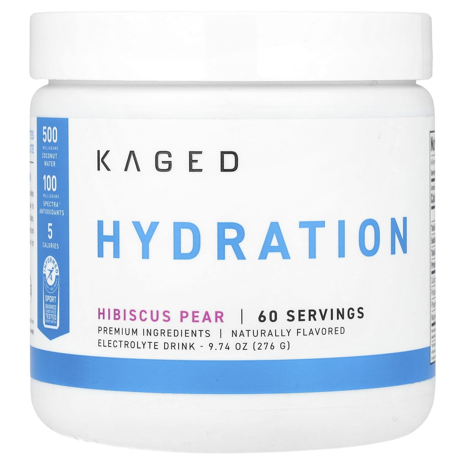 Kaged Hydration Hibiscus Pear Electrolyte Drink Mix - Replenish, Restore, Thrive! - Image 1