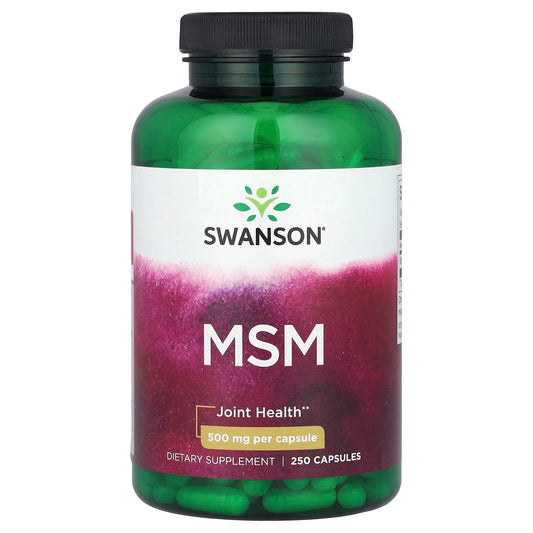 Swanson, MSM, 500 mg, 250 Capsules - Image 1