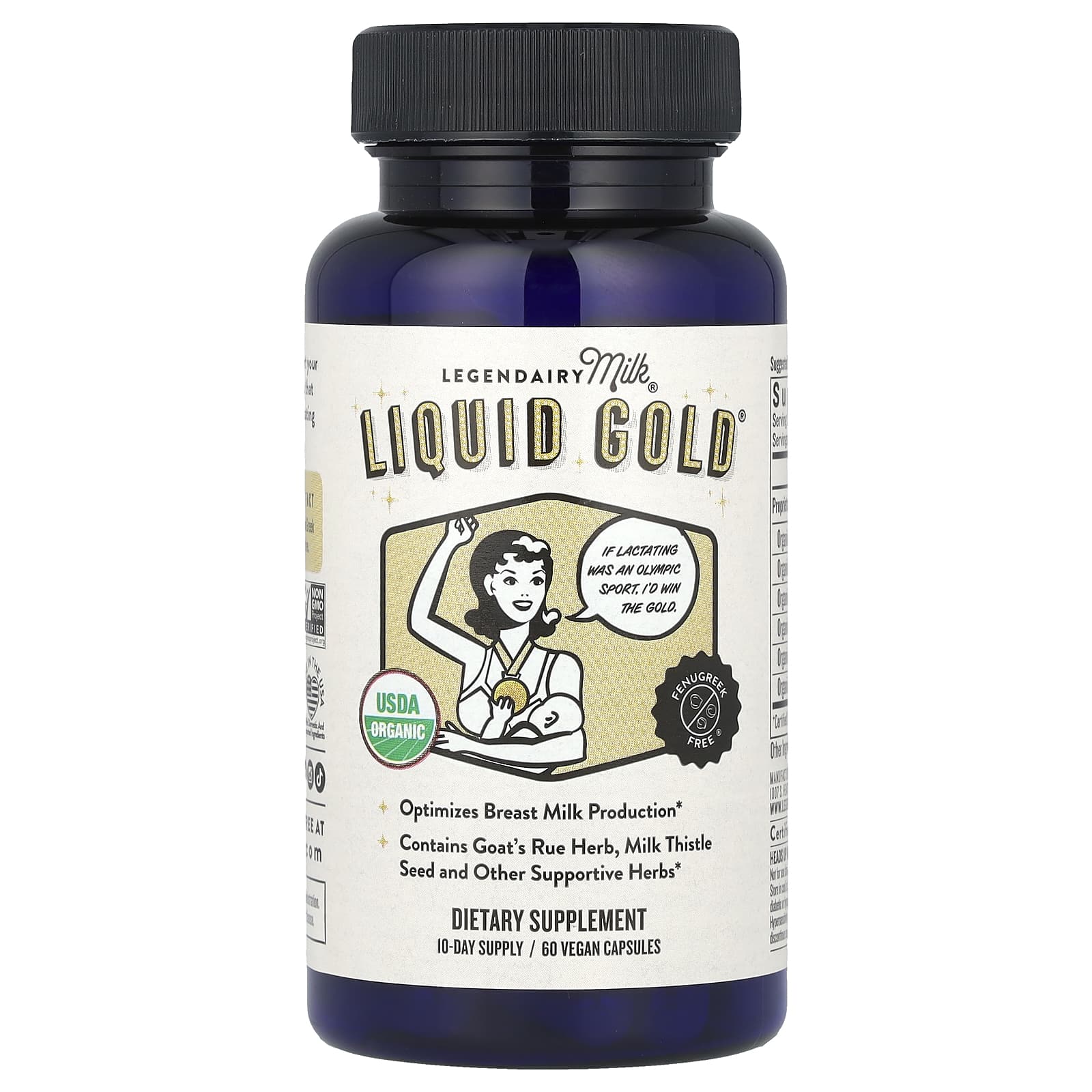 Legendairy Milk, Liquid Gold®, 60 Vegan Capsules - Image 1