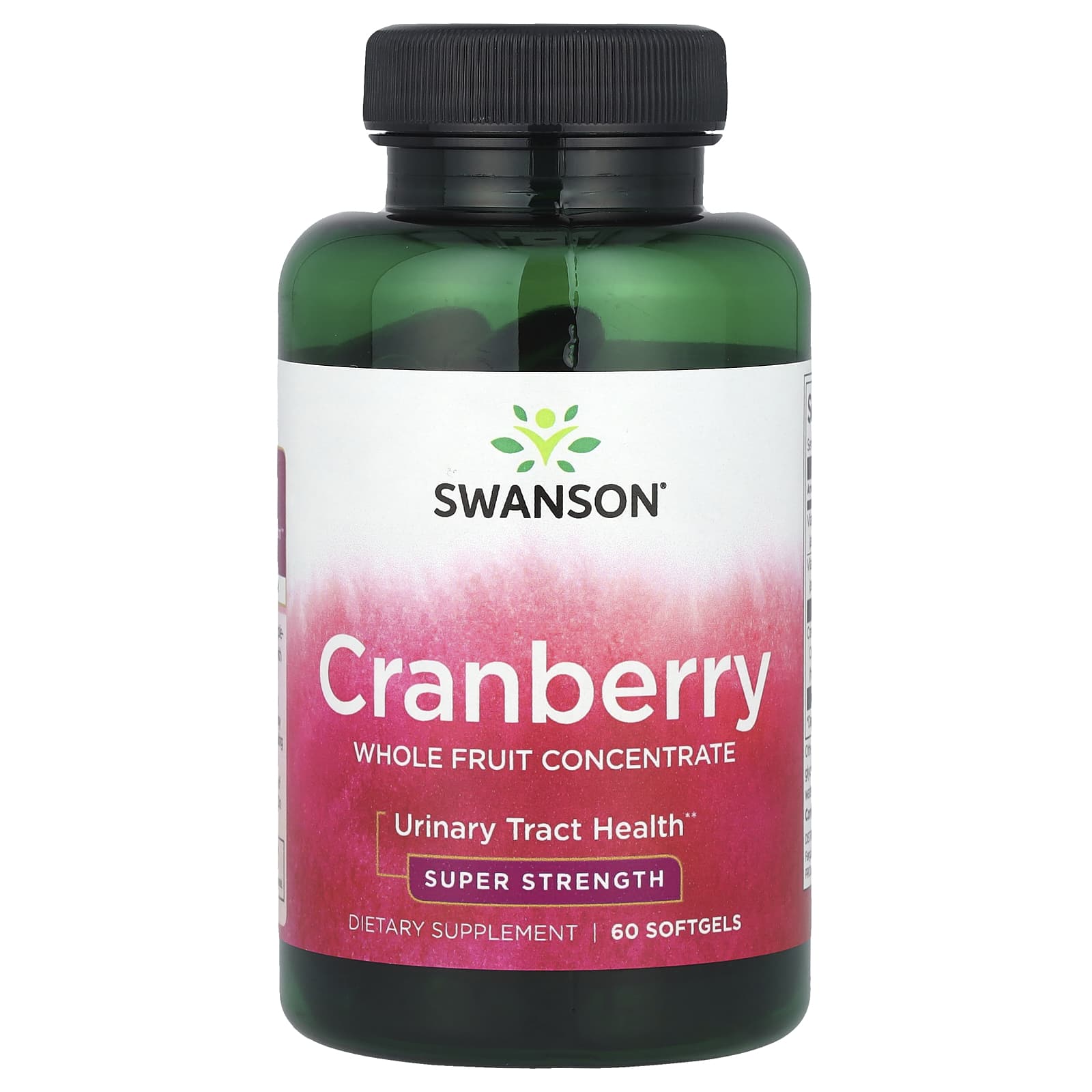 Swanson, Cranberry, Whole Fruit Concentrate, Super Strength, 60 Softgels - Image 1