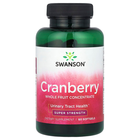 Swanson, Cranberry, Whole Fruit Concentrate, Super Strength, 60 Softgels - Image 1