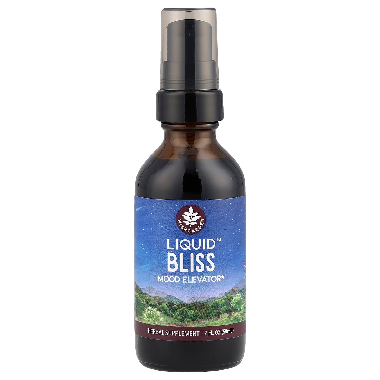WishGarden Herbs, Liquid™ Bliss, Mood Elevator, 2 fl. oz. (59 ml) - Image 1