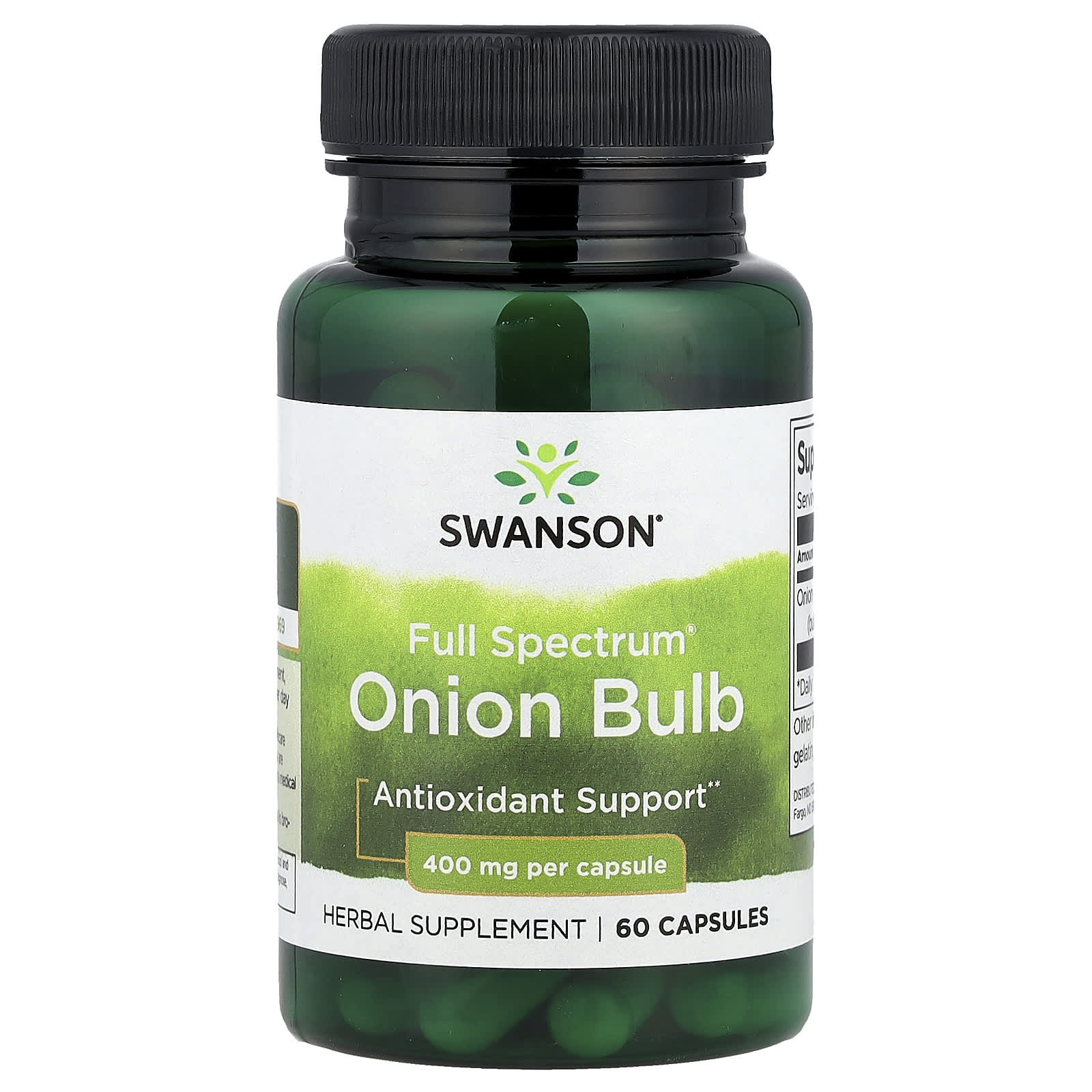 Swanson, Full Spectrum® Onion Bulb, 400 mg, 60 Capsules - Image 1