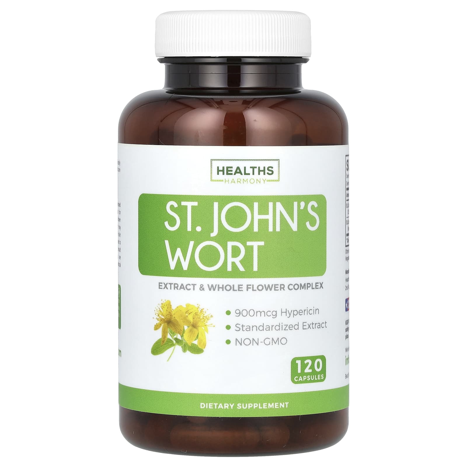 St. John's Wort Supplement 900mcg Hypericin - Mood & Menopause Relief - Image 1
