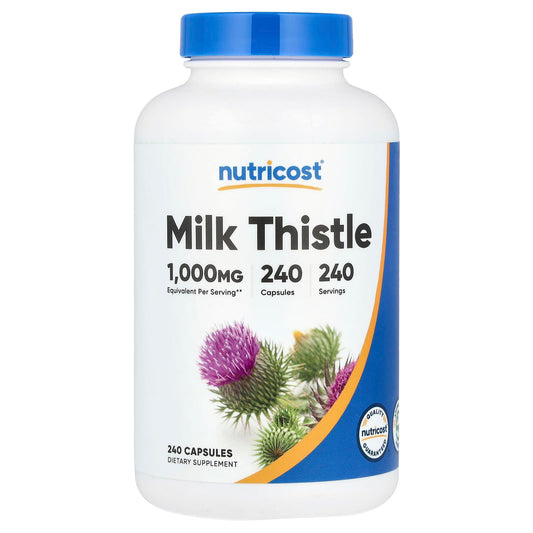 Nutricost, Milk Thistle, 1,000 mg, 240 Capsules - Image 1