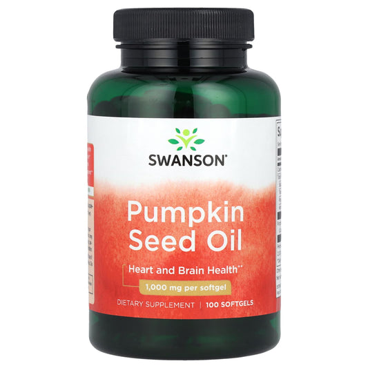 Swanson, Pumpkin Seed Oil, 1,000 mg, 100 Softgels - Image 1