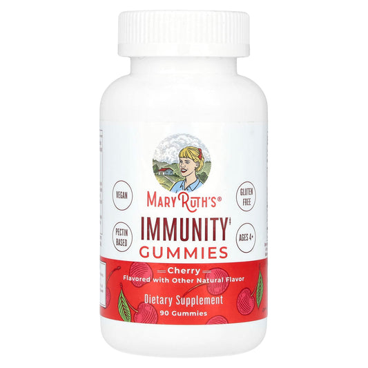 MaryRuth's, Immunity Gummies, Ages 4+, Cherry, 90 Gummies - Image 1
