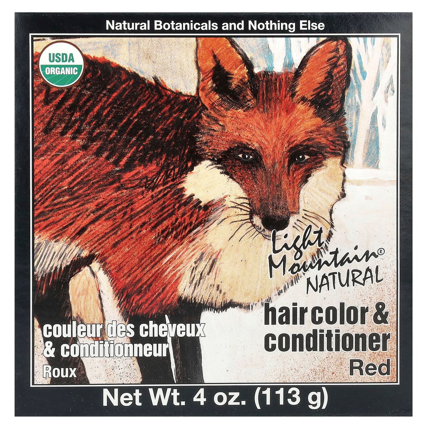 Light Mountain, Natural Hair Color & Conditioner, Red, 4 oz (113 g) - Image 1