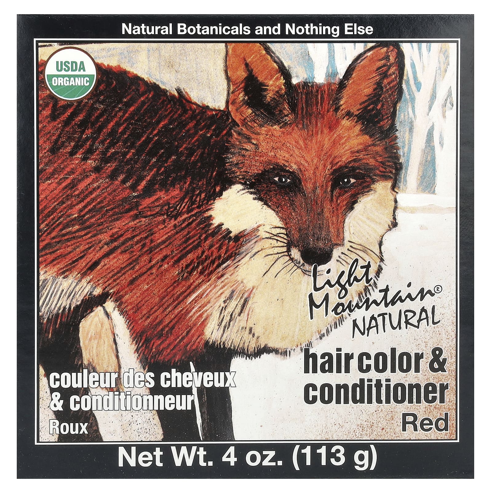 Light Mountain, Natural Hair Color & Conditioner, Red, 4 oz (113 g) - Image 1